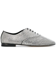 Saint Laurent декорированные туфли на шнуровке