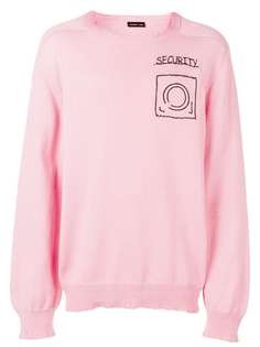 Riccardo Comi security embroidered jumper