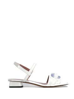 Rayne patent sandals