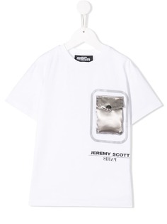 Jeremy Scott Junior футболка с карманом с клапанами