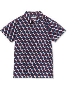 Burberry Kids рубашка с короткими рукавами и геометрическим принтом