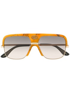 Gucci Eyewear солнцезащитные очки-авиаторы в стиле оверсайз