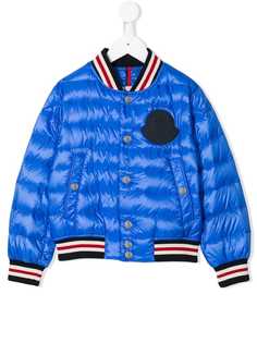 Moncler Kids feather down bomber jacket