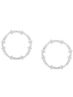 Fallon массивные круглые серьги с кристаллами