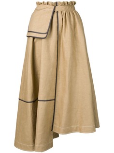 Loewe асимметричная юбка миди