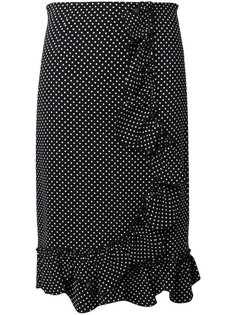 Rebecca Taylor юбка в горох с оборками