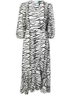 Rixo London платье с тигровым принтом