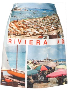 Isa Arfen юбка мини с принтом открыток