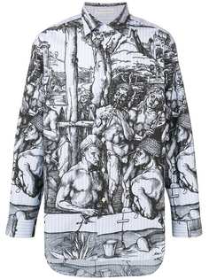 JW Anderson рубашка в полоску с принтом Albrecht Dürer
