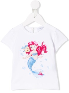 Monnalisa футболка с принтом Little Mermaid