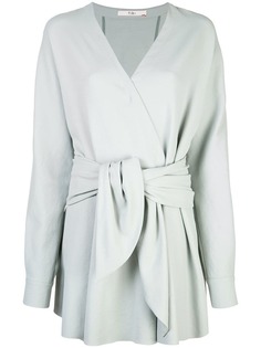 Tibi короткое платье с запахом
