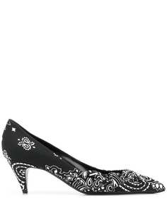 Saint Laurent bandana print pumps