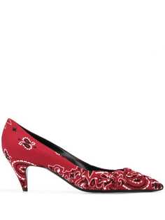Saint Laurent bandana print pumps