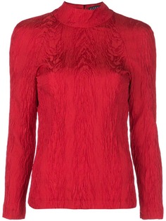 Alexa Chung open back blouse