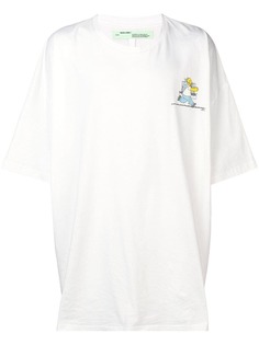 Off-White футболка с принтом Симпсонов