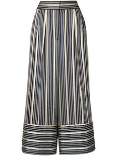 Peter Pilotto кюлоты в полоску с люрексом