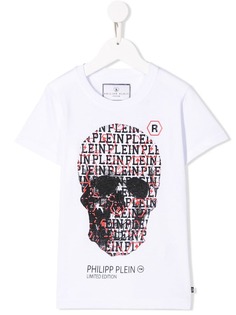 Philipp Plein Junior crystal skull T-shirt