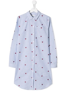 Tommy Hilfiger Junior embroidered heart shirt dress