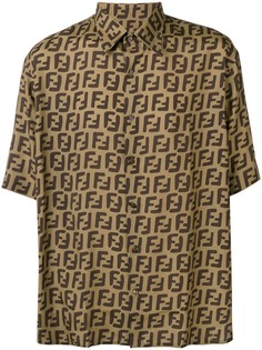 Fendi рубашка с длинными рукавами и логотипом FF