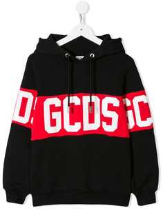 Gcds Kids logo print hoodie