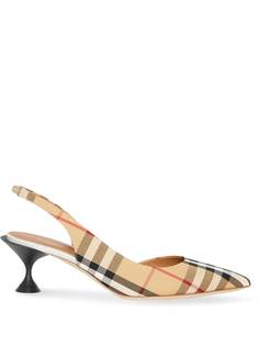 Burberry Vintage Check Slingback Pumps