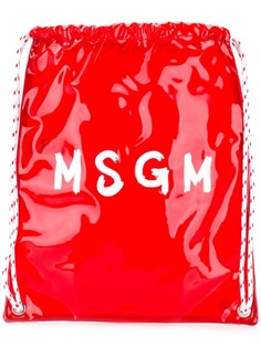 MSGM рюкзак с контрастным логотипом