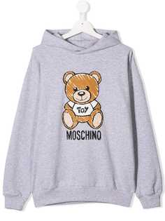 Moschino Kids худи с принтом медведя
