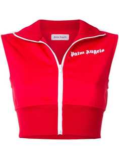 Palm Angels укороченный спортивный топ