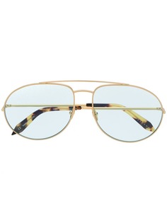 Victoria Beckham затемненные солнцезащитные очки-авиаторы