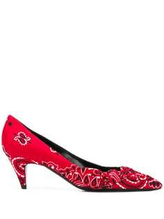 Saint Laurent bandana-style pumps