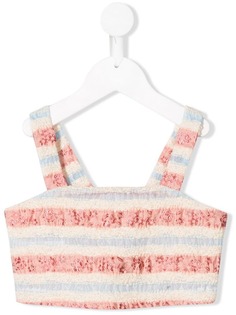 Caffe Dorzo Rosaria jacquard stripe top