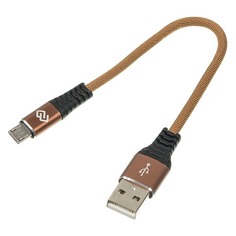 Кабель DIGMA USB A (m) - micro USB B (m), 0.15м, коричневый