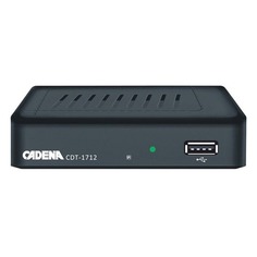 Ресивер DVB-T2 Cadena CDT-1712 черный