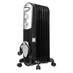 Масляный радиатор POLARIS CR 0715B, 1500Вт, черный