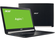 Ноутбук Acer Aspire A717-72G-77AM Black NH.GXEER.006 (Intel Core i7-8750H 2.2 GHz/8192Mb/1000Gb+128Gb SSD/nVidia GeForce GTX 1060 6144Mb/Wi-Fi/Bluetooth/Cam/17.3/1920x1080/Linux)