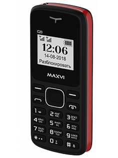 Сотовый телефон MAXVI C23 Black-Red
