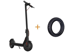 Электросамокат Xiaomi Mijia M365 Electric Scooter EU Black + комплект покрышек FBC4001CN