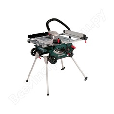 Дисковая настольная пила с ножками и колесами metabo ts 216 600667000