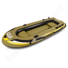 Надувная лодка с алюминиевыми веслами и насосом jilong fishman 400set 340х142х48см jl007210-1n
