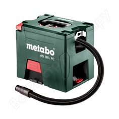 Аккумуляторный пылесос metabo as 18 l pc 602021000