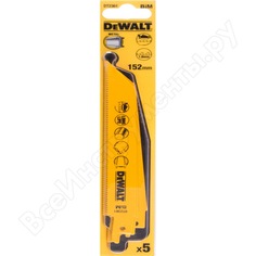 Пилки для сабельной пилы по металлу (152 мм; шаг зубьев 1.82 мм) 5 шт. dewalt dt 2361