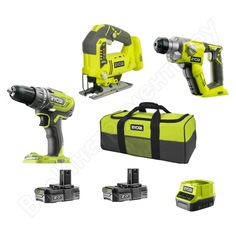 Набор инструментов ryobi r18ddjssds-220s 5133003688