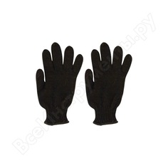 Вязанные утепленные перчатки рос полушерстяные, двойной вязки, р-р 20 12500