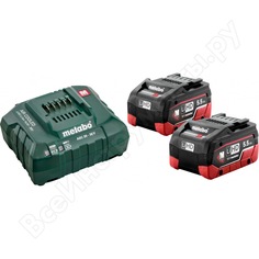 Набор basic-set (2 аккумулятора lihd 5.5 а*ч +зарядное устройство asc30-36) metabo 685122000