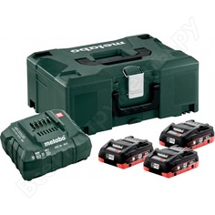 Набор basic-set (3 аккумулятора lihd 4.0 ач/18в+зарядное устройство asc30-36+metaloc) metabo 685133000