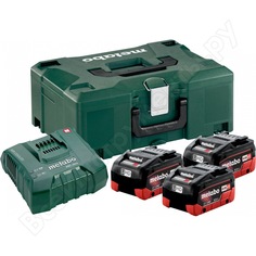 Набор basic-set (3 аккумулятора lihd 8.0 ач/18в+зарядное устройство asc ultra+metaloc) metabo 685134000