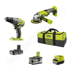Набор инструментов ryobi r18ddag-252s 5133003819