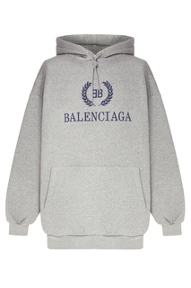 Серое худи с логотипом BB Balenciaga Man