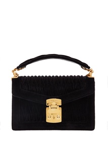 Черная бархатная сумка Miu Confidential