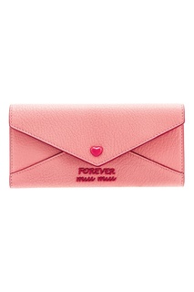 Розовый кошелек Madras Love Miu Miu